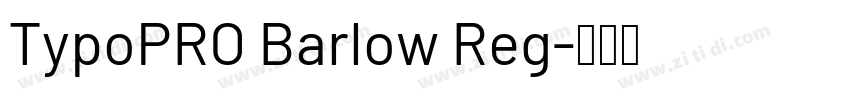 TypoPRO Barlow Reg字体转换